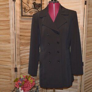 Lilly Pulitzer S Black Lightweight Hip Length Coat